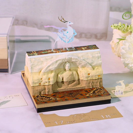 3D Calendar 2026 - Dunhuang Mogao Grottoes - 3D Calendar