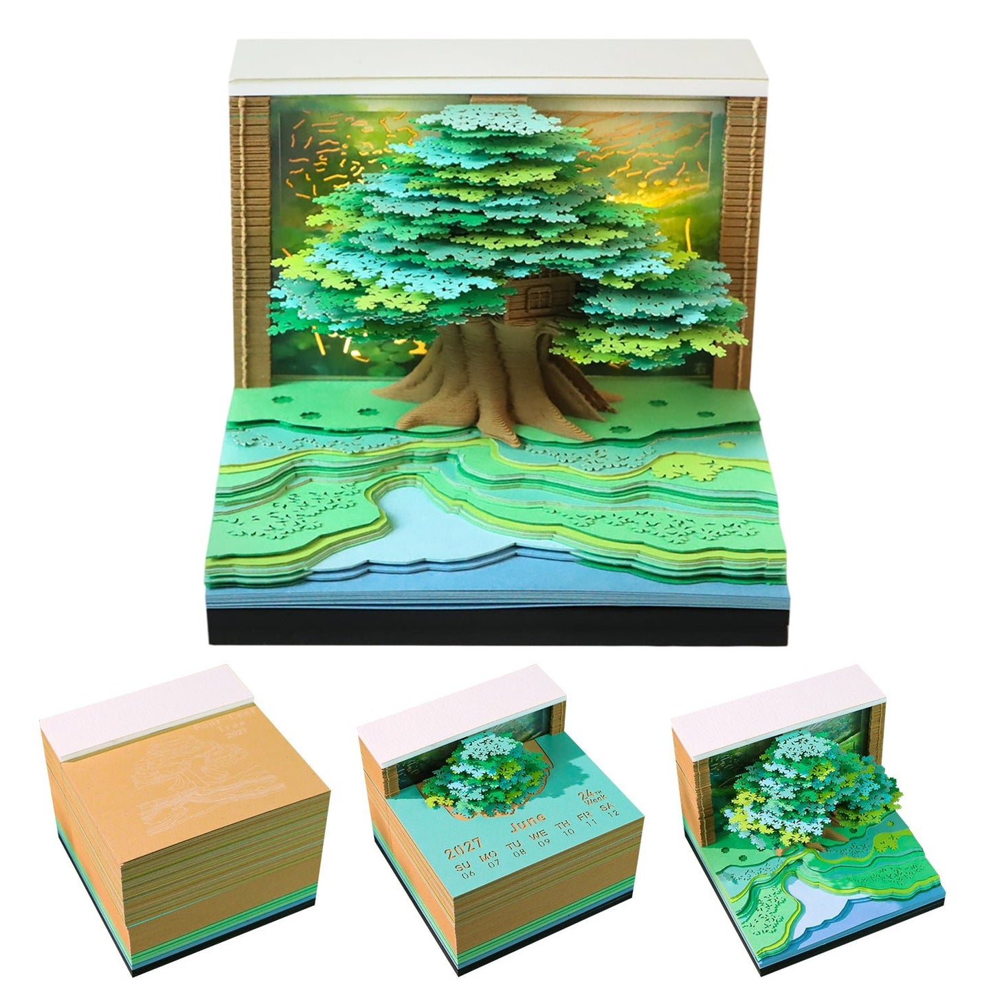 3D Calendar - Four Leaf Tree - 3D Calendar
