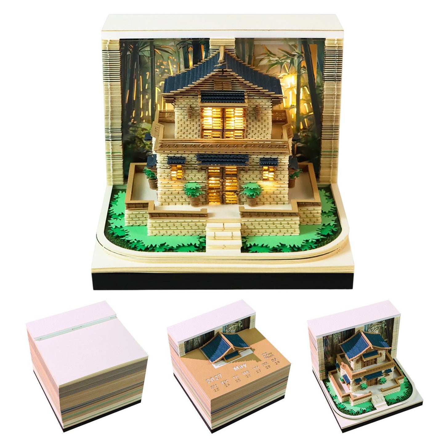 3D Calendar - Leisurely Courtyard - 3D Calendar
