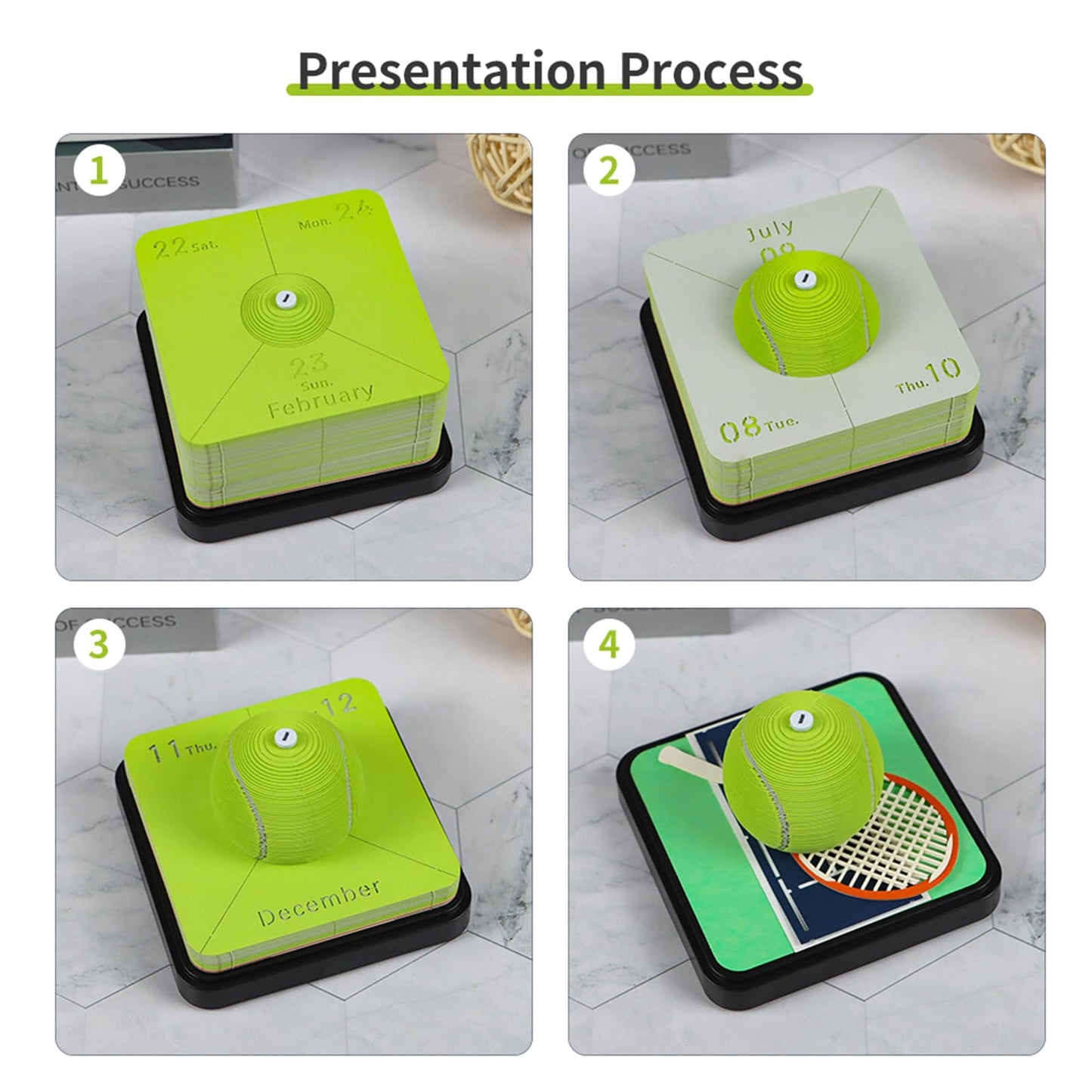 3D Calendar 2026 - Tennis - 3D Calendar
