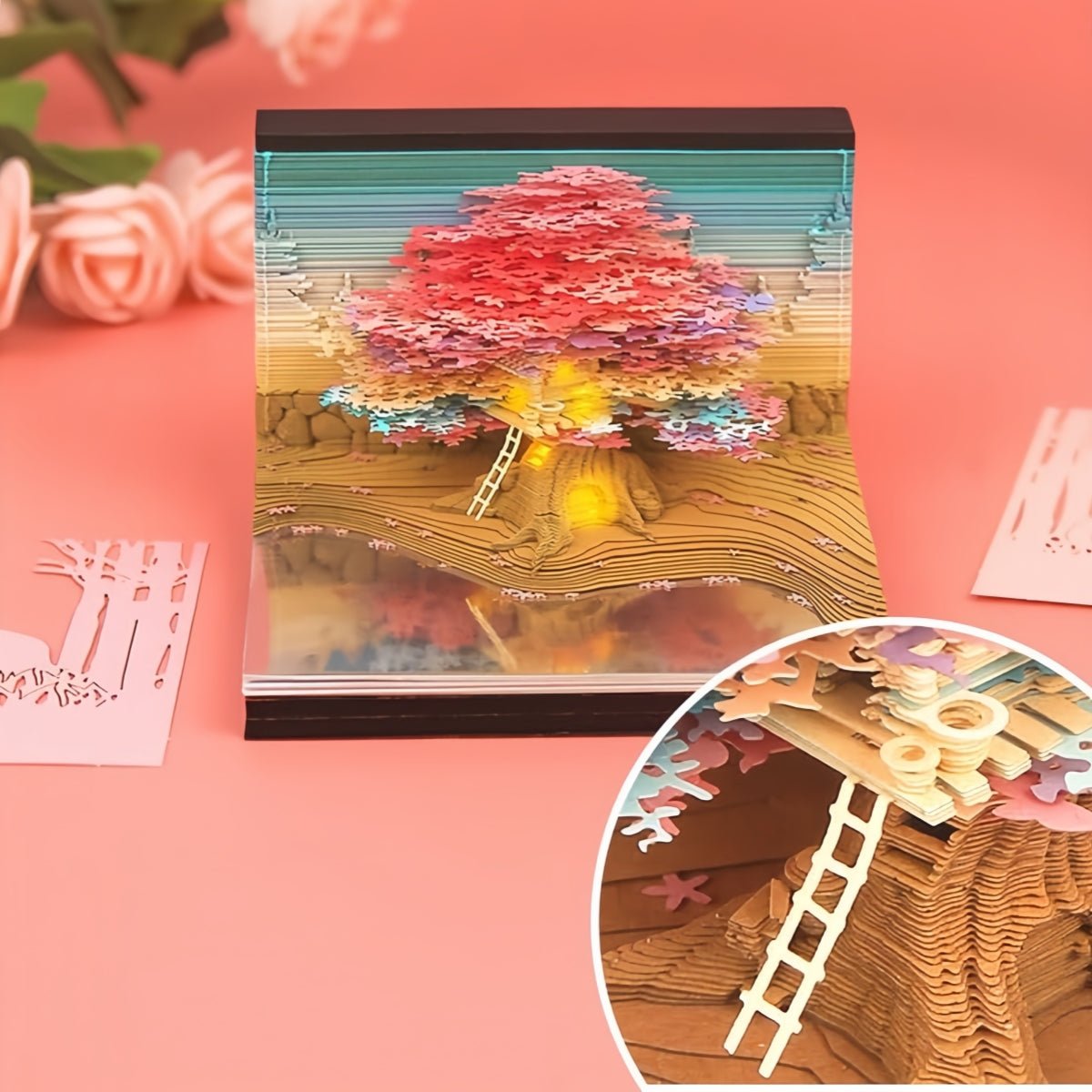 3D Calendar - Tree House A - 3D Calendar