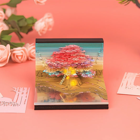 3D Calendar - Tree House A - 3D Calendar