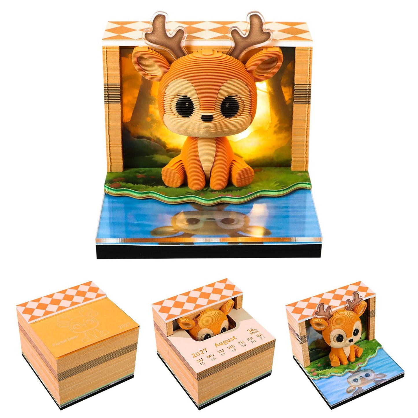 3D Calendar - Woodland Fawn - 3D Calendar