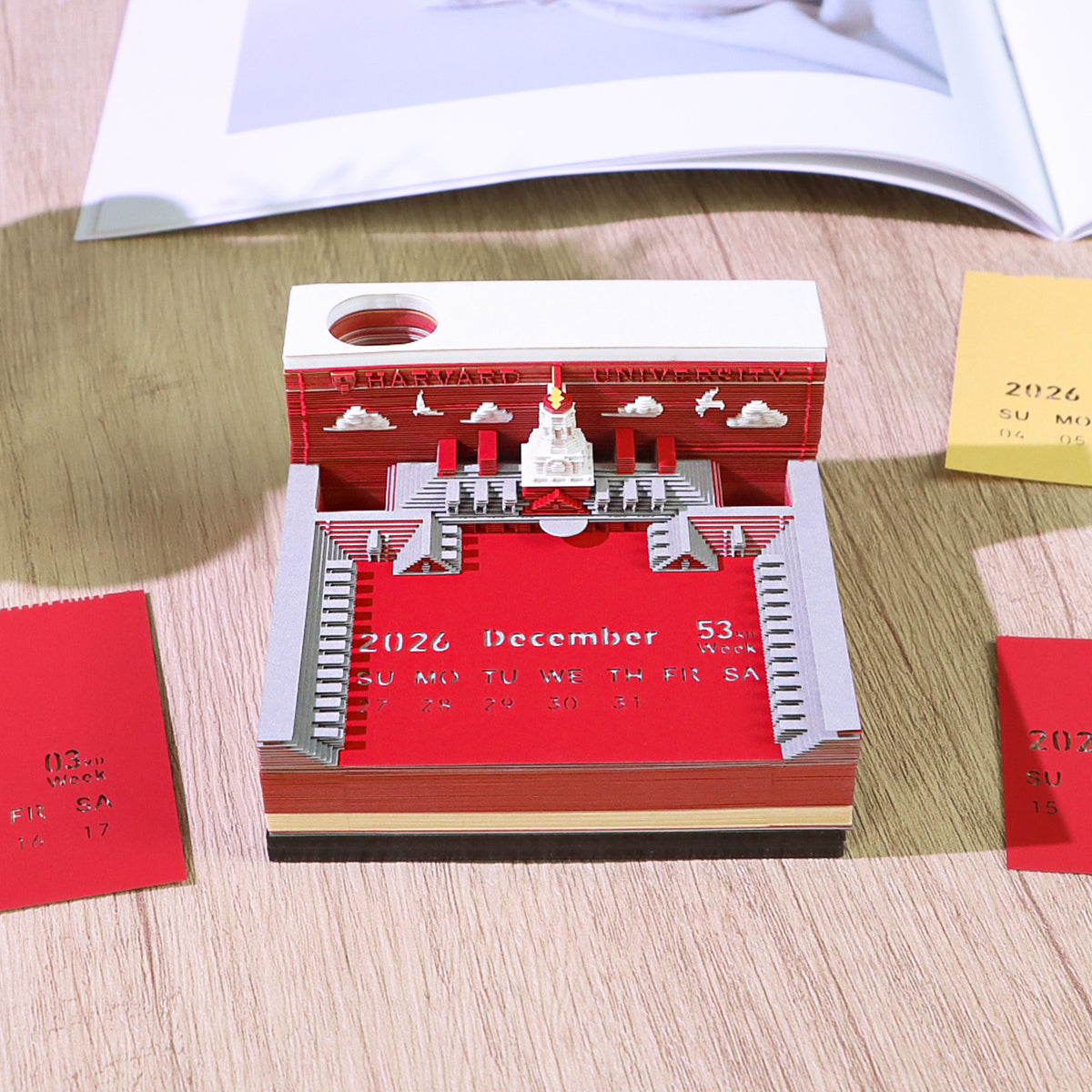 3D Calendar 2027 - Harvard University