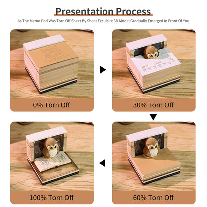 3D Calendar 2027 - Magic Owl