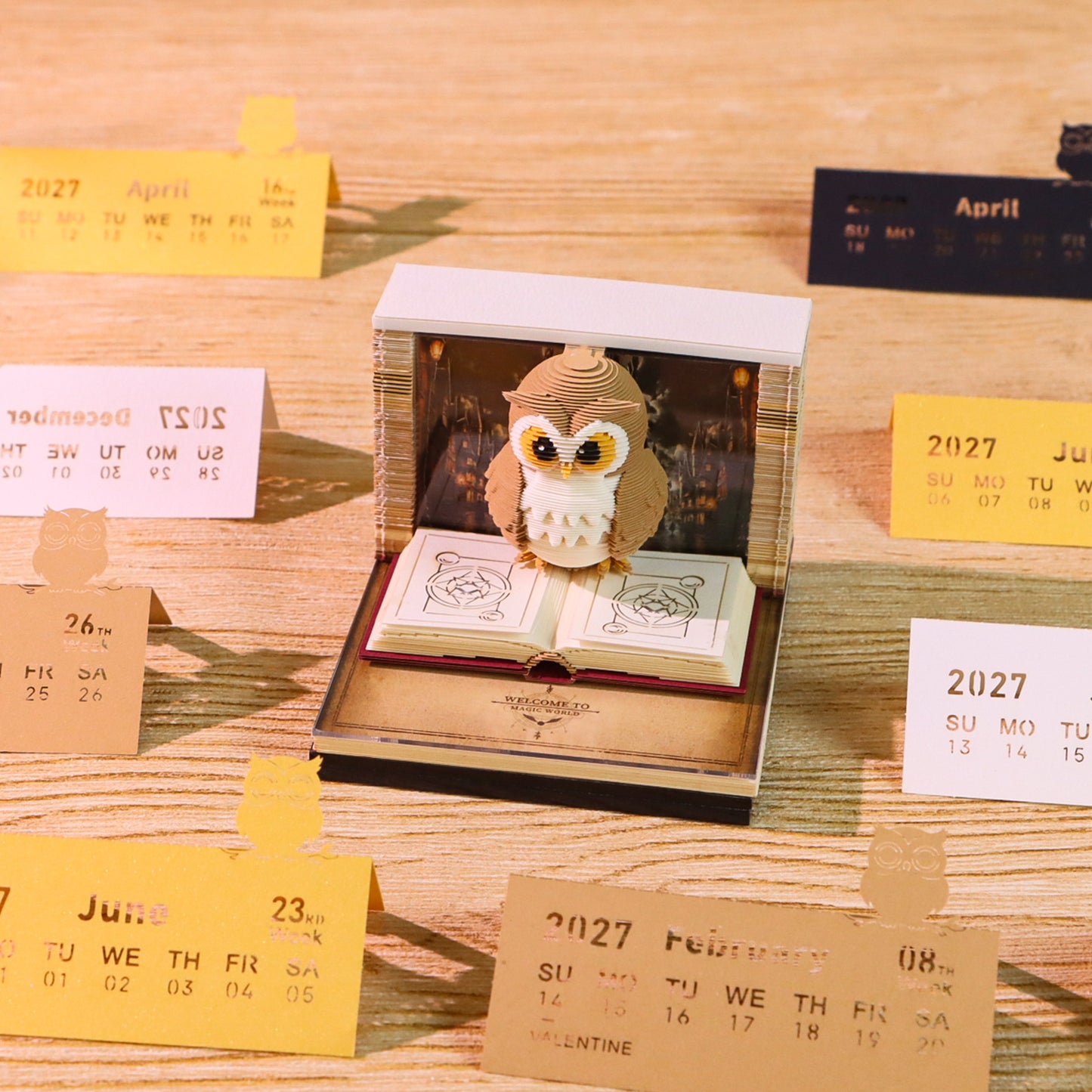 3D Calendar 2027 - Magic Owl