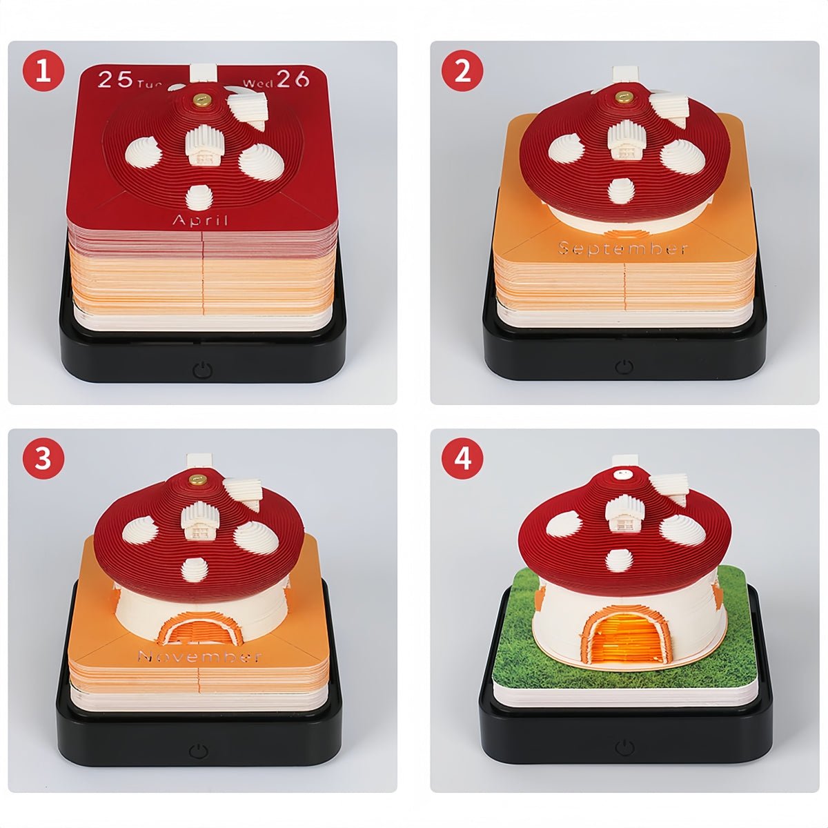 3D Calendar - Mushroom - 3D Calendar