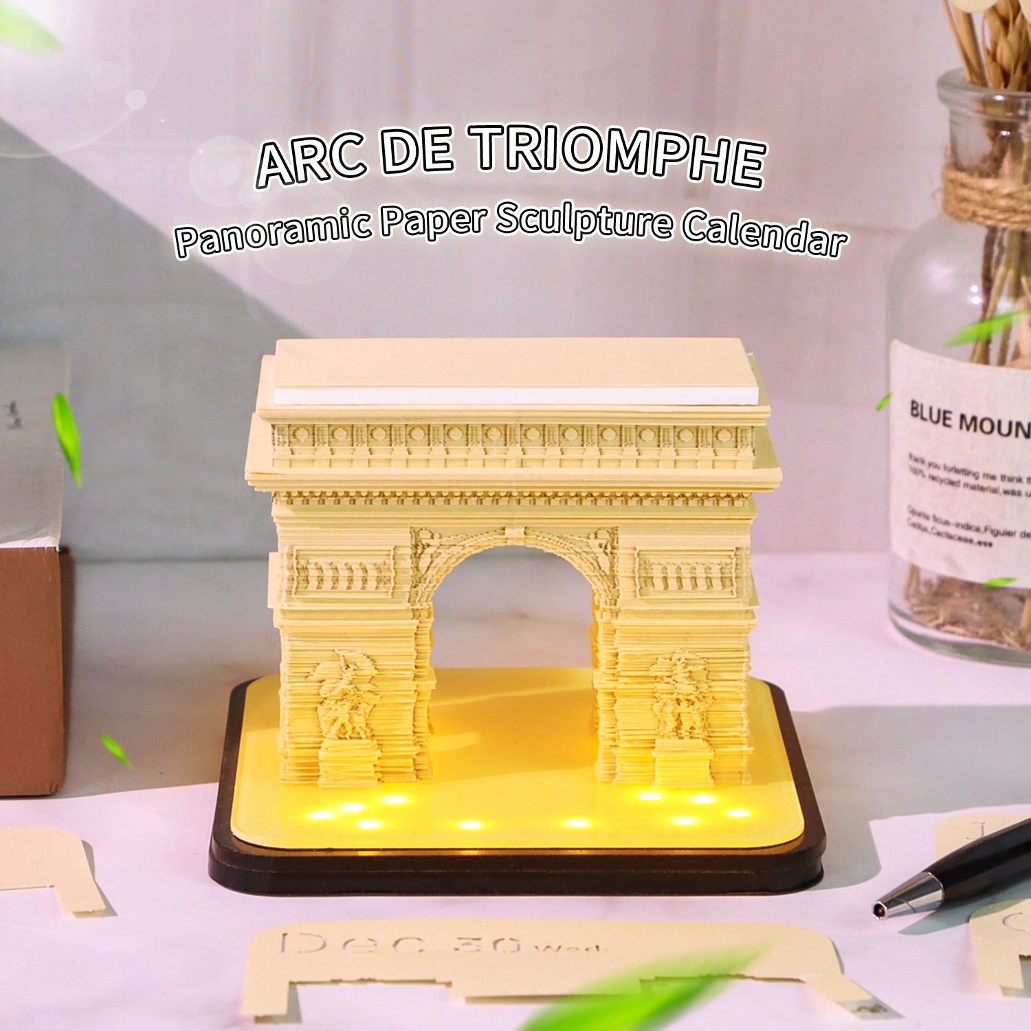 3D Calendar 2026 - Arc de Triomphe - 3D Calendar