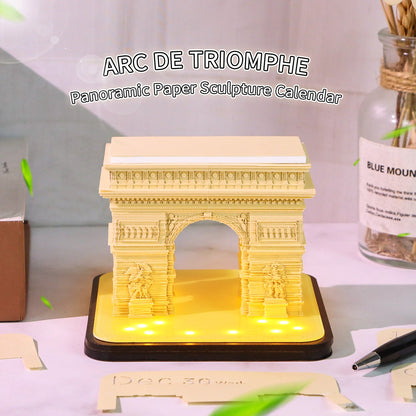 3D Calendar 2026 - Arc de Triomphe - 3D Calendar