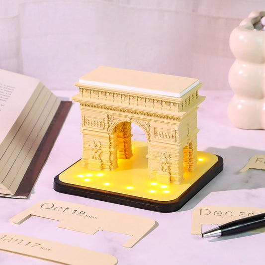 3D Calendar 2026 - Arc de Triomphe - 3D Calendar