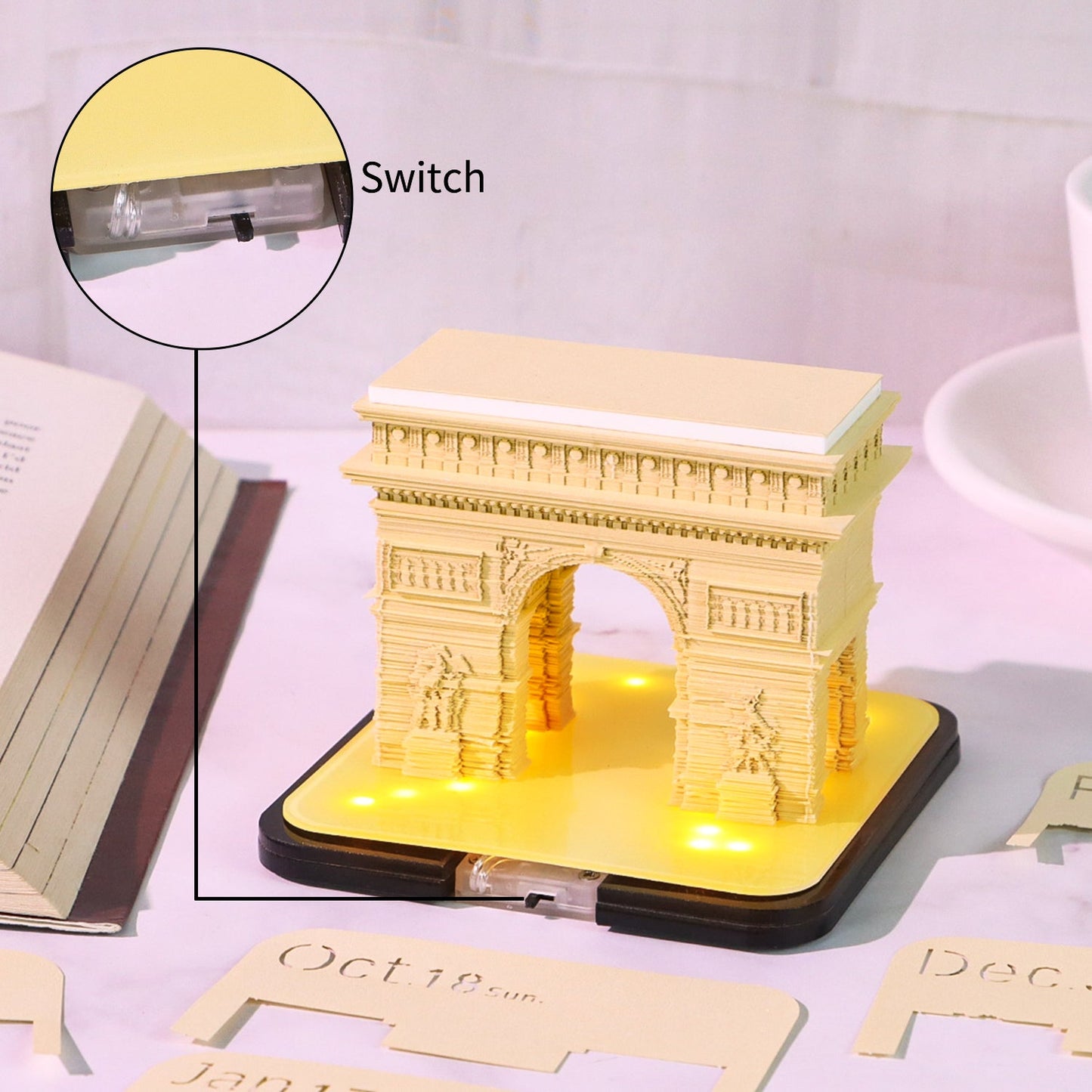 3D Calendar 2026 - Arc de Triomphe - 3D Calendar
