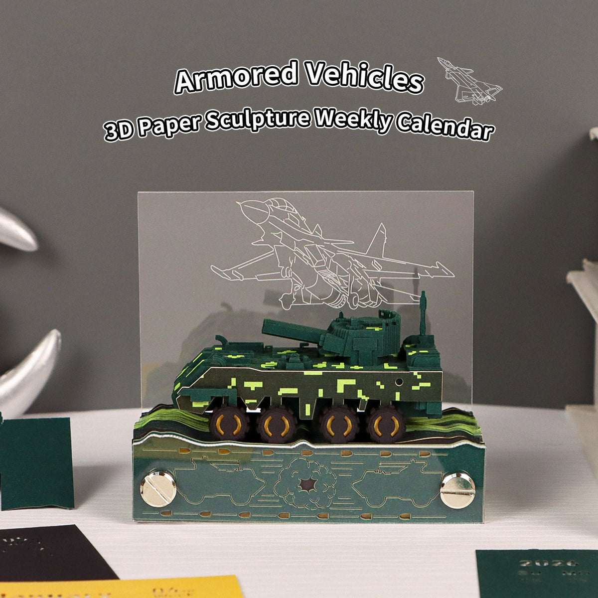 3D Calendar 2026 - Armored Vehicles - 3D Calendar