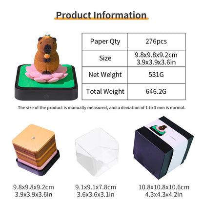 3D Calendar 2026 - Capybara - 3D Calendar