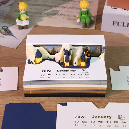 3D Calendar 2026 - Castle - 3D Calendar