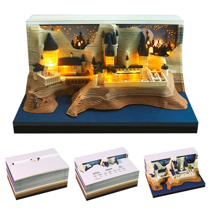 3D Calendar 2026 - Castle - 3D Calendar