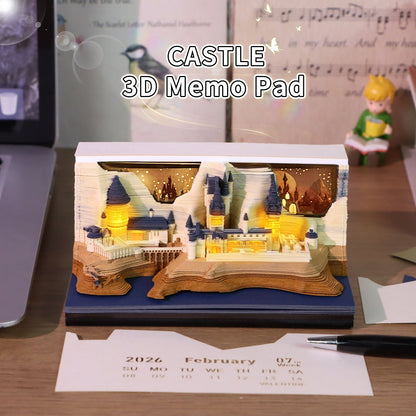 3D Calendar 2026 - Castle - 3D Calendar