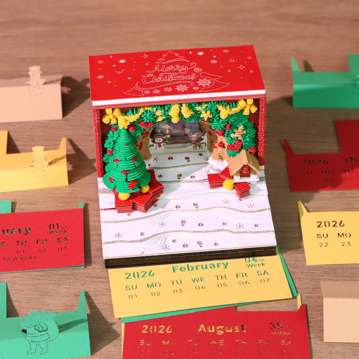 3D Calendar 2026 - Christmas Arch - 3D Calendar