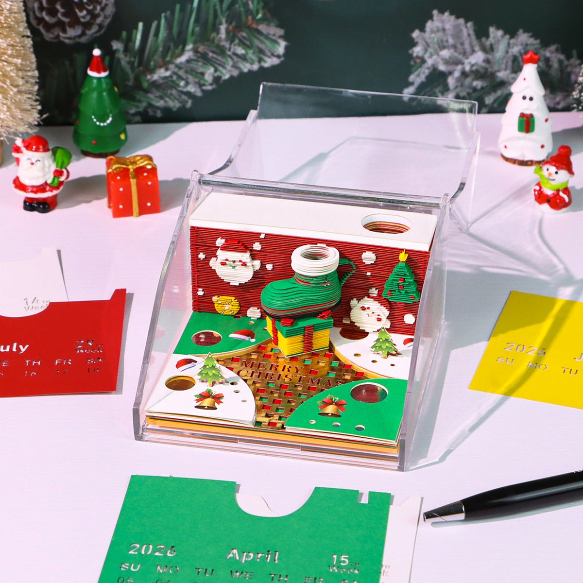3D Calendar 2026 - Christmas Cup - 3D Calendar