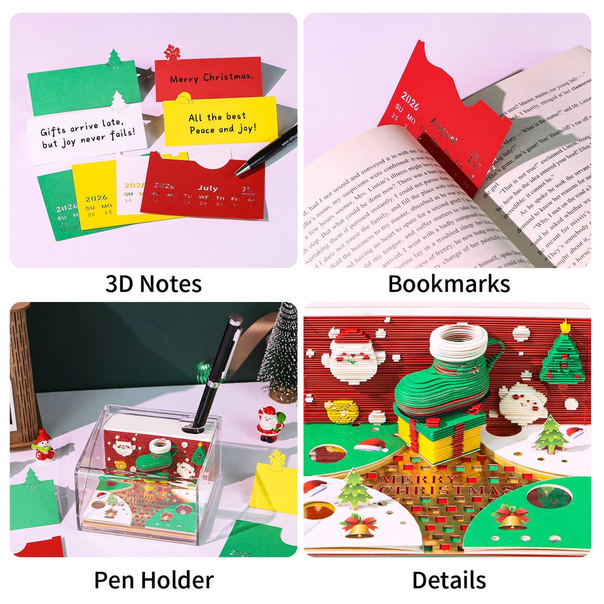 3D Calendar 2026 - Christmas Cup - 3D Calendar
