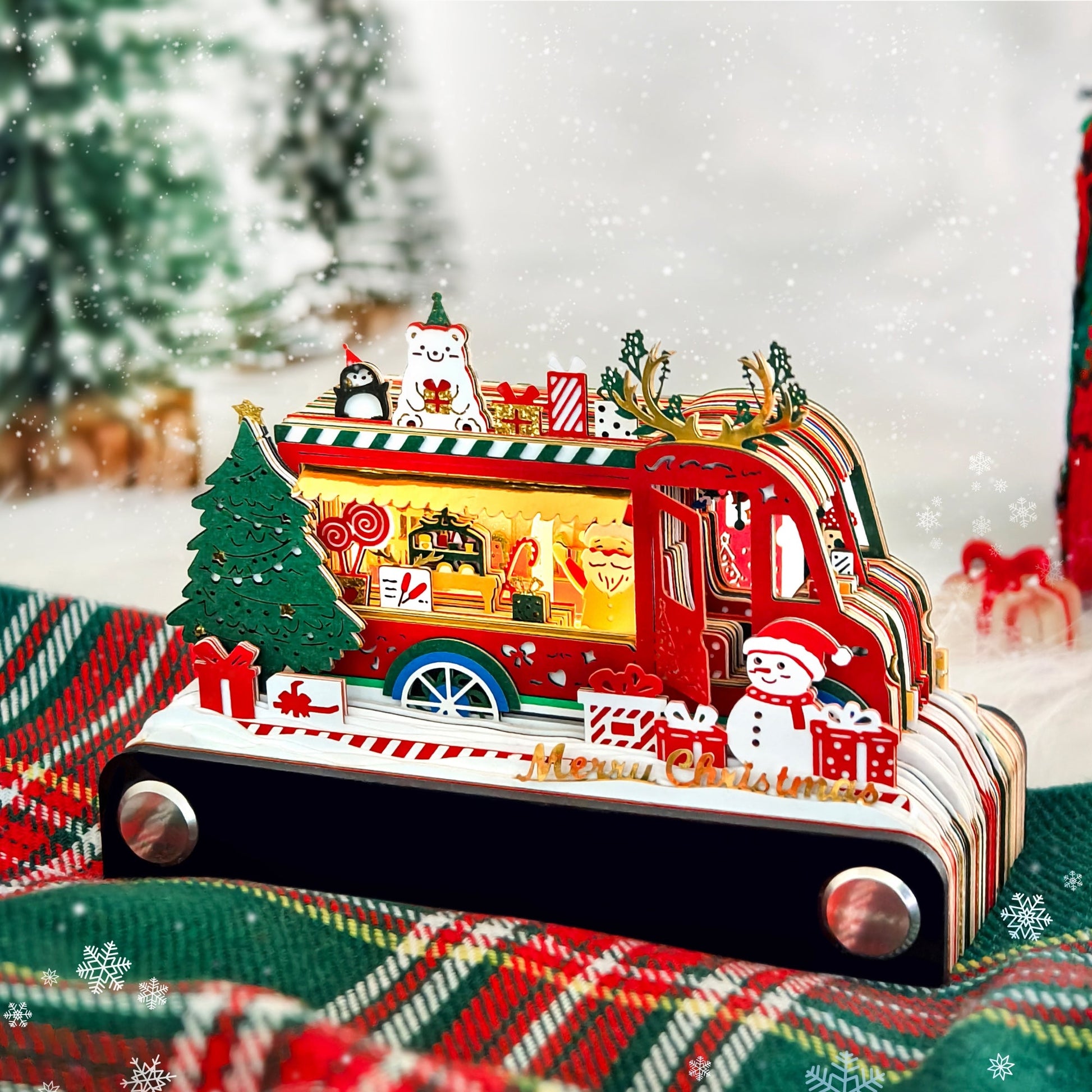 3D Calendar 2026 - Christmas Food Truck - 3D Calendar