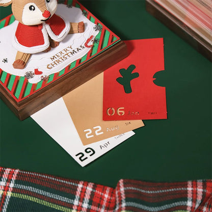 3D Calendar 2026 - Christmas Reindeer - 3D Calendar
