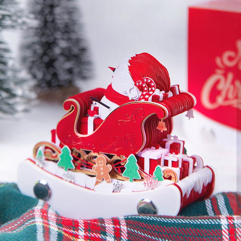 3D Calendar 2026 - Christmas Sleigh - 3D Calendar