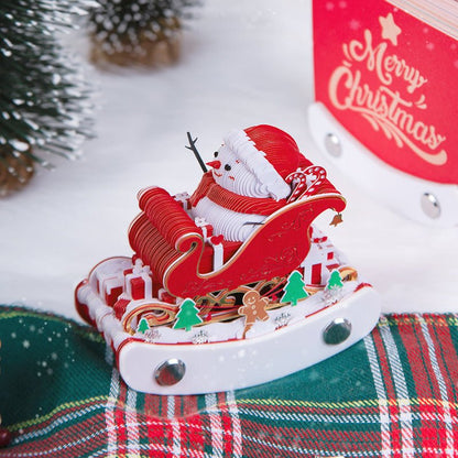 3D Calendar 2026 - Christmas Sleigh - 3D Calendar