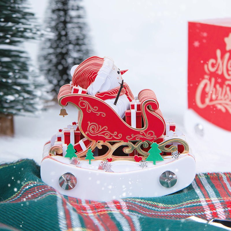 3D Calendar 2026 - Christmas Sleigh - 3D Calendar
