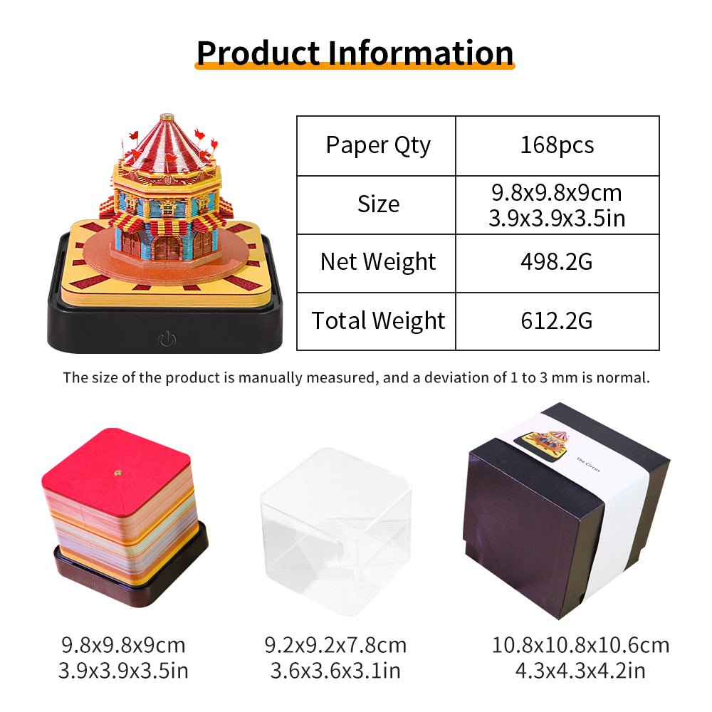 3D Calendar 2026 - Circus - 3D Calendar