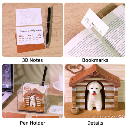 3D Calendar 2026 - Dog - 3D Calendar