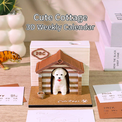 3D Calendar 2026 - Dog - 3D Calendar