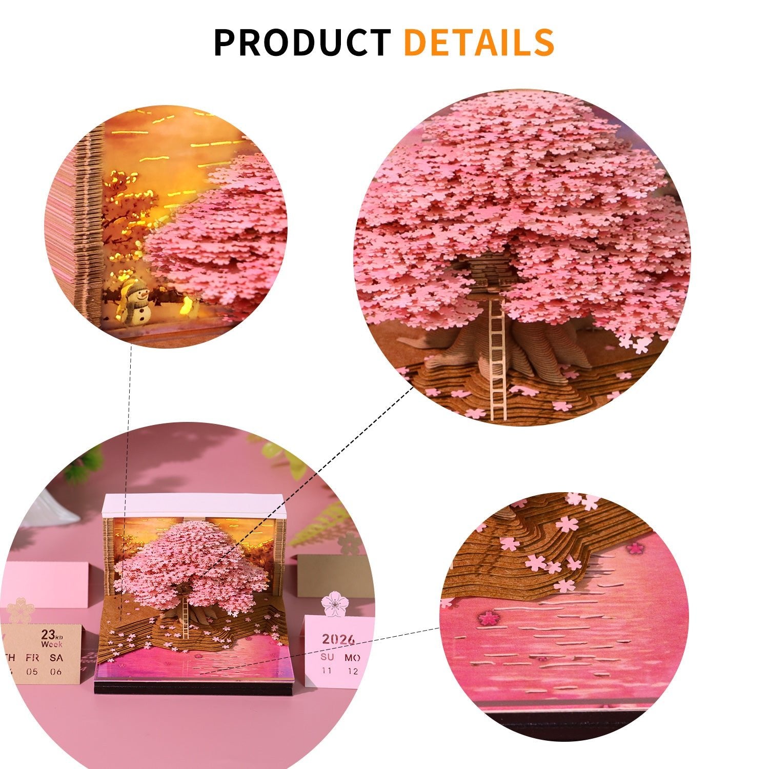 3D Calendar 2026 - Dreaming Tree - 3D Calendar