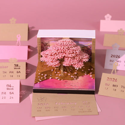 3D Calendar 2026 - Dreaming Tree - 3D Calendar