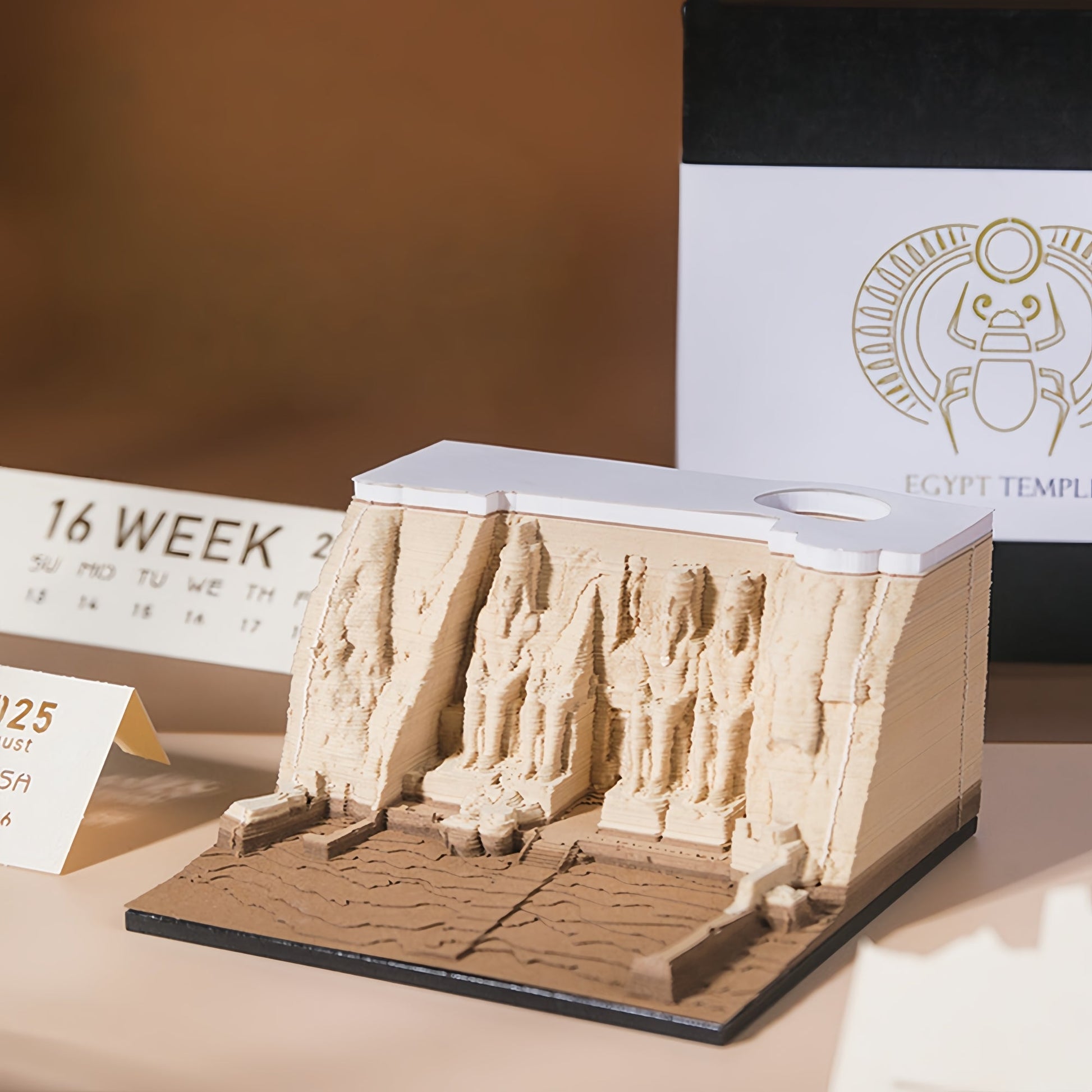 3D Calendar 2026 - Egyptian Temple - 3D Calendar