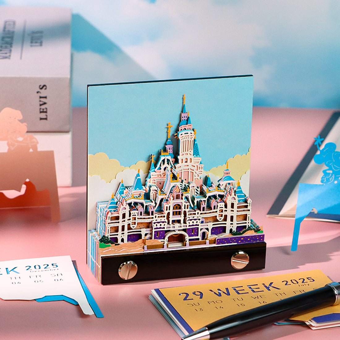 3D Calendar 2026 - Fairy Tale Castle - 3D Calendar