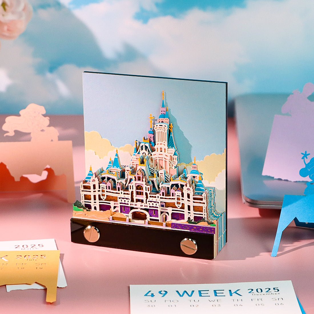 3D Calendar 2026 - Fairy Tale Castle - 3D Calendar