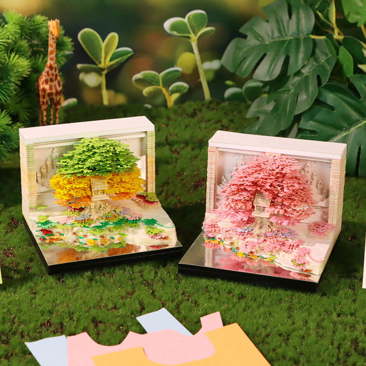 3D Calendar 2026 - Floral Tree Island - 3D Calendar