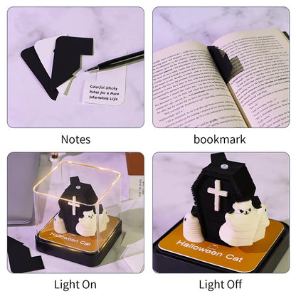 3D Calendar 2026 - Halloween Cat - 3D Calendar