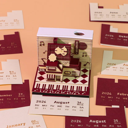 3D Calendar 2026 - Instrument Store - 3D Calendar