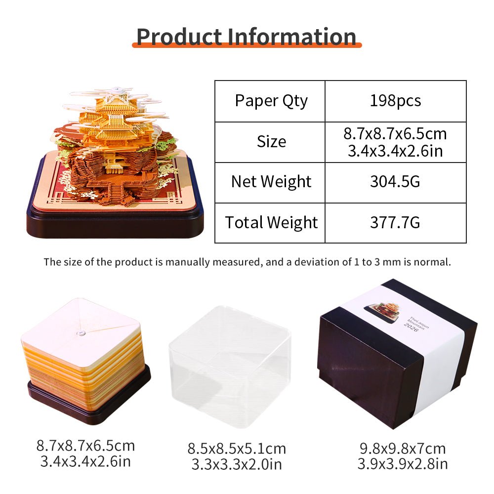 3D Calendar 2026 - Laojun Mountain - 3D Calendar