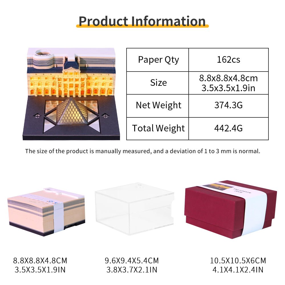 3D Calendar 2026 - Louvre - 3D Calendar