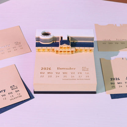 3D Calendar 2026 - Louvre - 3D Calendar