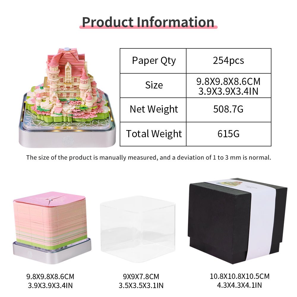 3D Calendar 2026 - Love Castle - 3D Calendar