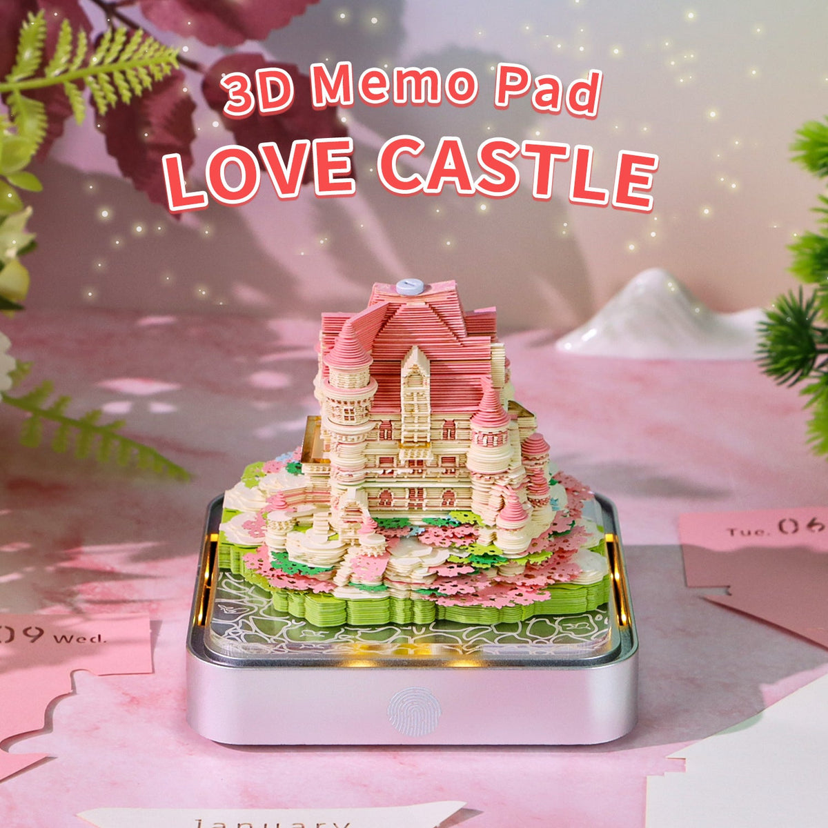 3D Calendar 2026 - Love Castle - 3D Calendar