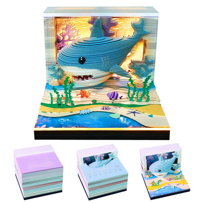 3D Calendar 2026 - Lovely Ocean Shark - 3D Calendar