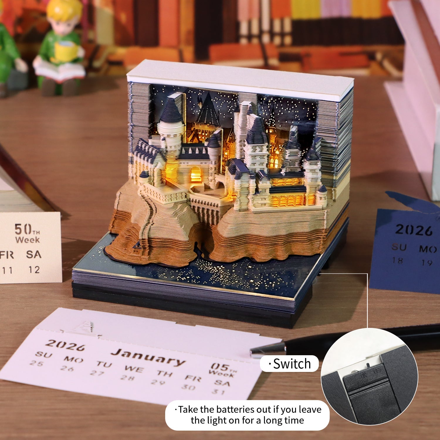 3D Calendar 2026 - Magic Castle - 3D Calendar