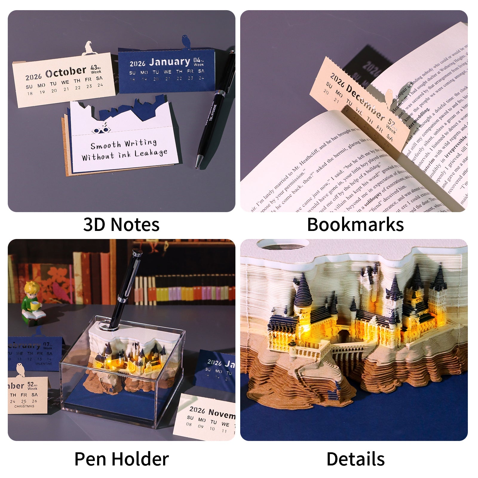 3D Calendar 2026 - Magic Castle - 3D Calendar