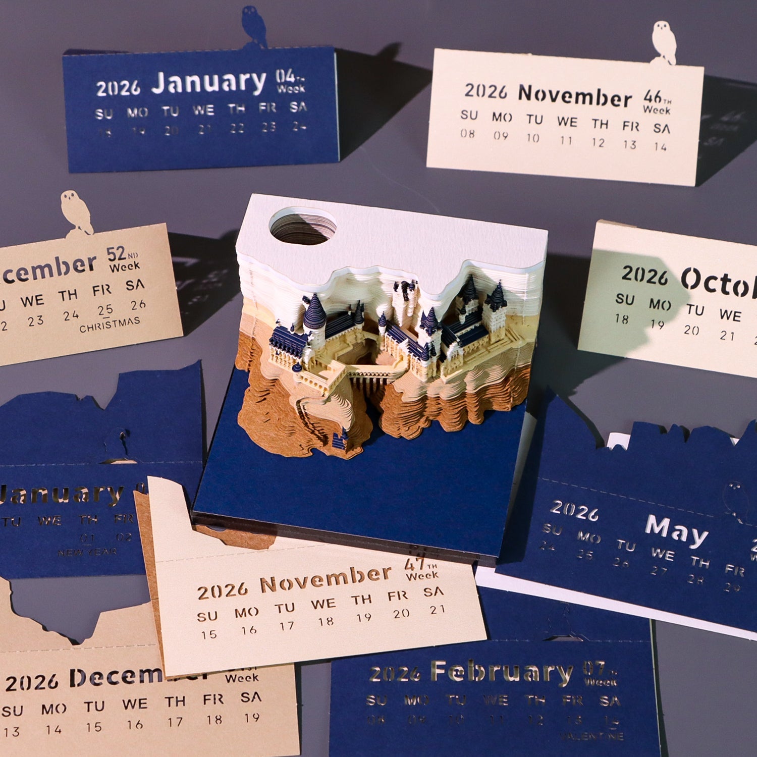 3D Calendar 2026 - Magic Castle - 3D Calendar