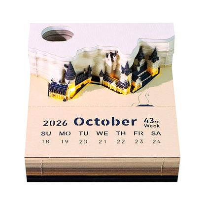 3D Calendar 2026 - Magic Castle - 3D Calendar