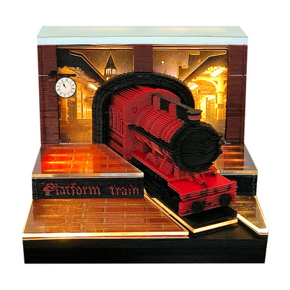 3D Calendar 2026 - Magic Platform Train - 3D Calendar